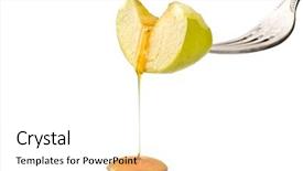 Presentation with green apple - Cool new presentation with honey dripping from a green backdrop and a white colored foreground
