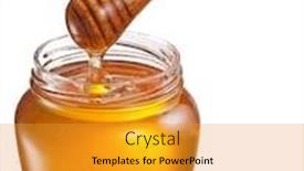  Presentation with paths - Cool new slides with honey flowing into glass jar file contains clipping paths backdrop and a gold colored foreground