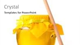  Presentation with honey - Colorful PPT theme enhanced with honey-isolated-on-white backdrop and a white colored foreground