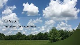  Presentation with battlefield - Presentation theme featuring honey springs battlefield background and a light blue colored foreground