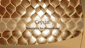  Presentation with cells - Slides enhanced with honeycomb-cells-of-cardboard-stiffening background and a coral colored foreground