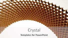  Presentation with cells - Presentation theme enhanced with honeycomb-cells-of-cardboard-stiffening background and a sky blue colored foreground