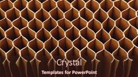  Presentation with cells - Cool new slides with honeycomb-cells-of-cardboard-stiffening backdrop and a wine colored foreground