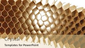  Presentation with cells - Theme enhanced with honeycomb-cells-of-cardboard-stiffening background and a lemonade colored foreground