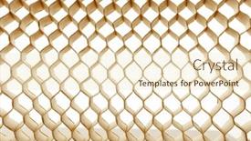  Presentation with cells - Presentation consisting of honeycomb-cells-of-cardboard-stiffening background and a cream colored foreground