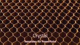  Presentation with cells - Audience pleasing slide deck consisting of honeycomb-cells-of-cardboard-stiffening backdrop and a wine colored foreground