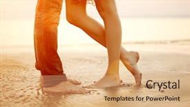  Presentation with reflexology foot massage spa foot - Amazing slide set having honeymoon - legs on beach foot spa backdrop and a coral colored foreground