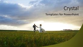  Presentation with honeymoon - Colorful slides enhanced with honeymoon magic backdrop and a light blue colored foreground