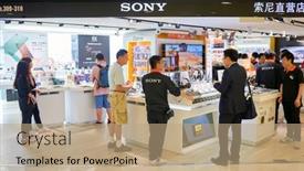  Presentation with corporation - Beautiful presentation theme featuring hong-kong-06-may-2015 backdrop and a coral colored foreground