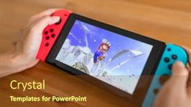  Presentation with mario - Colorful presentation design enhanced with hong-kong-15-june-2017 backdrop and a tawny brown colored foreground