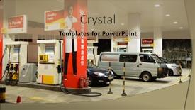  Presentation with fuel station - Colorful PPT theme enhanced with hong-kong-april-15-2015 backdrop and a coral colored foreground