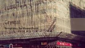  Presentation with scaffolding - Audience pleasing presentation consisting of hong-kong-august-2017-street backdrop and a coral colored foreground