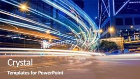  Presentation with hong kong china - PPT layouts consisting of hong kong china chinese character background and a coral colored foreground