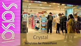  Presentation with personal care products - PPT theme having hong-kong-china-circa-january background and a  colored foreground