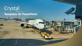  Presentation with airbus - PPT layouts with hong-kong-china-circa-november background and a teal colored foreground