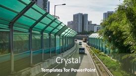  Presentation with noise - Audience pleasing slide deck consisting of hong-kong-china-june-18 backdrop and a tawny brown colored foreground