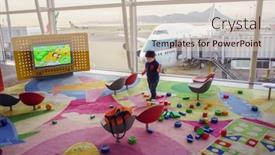  Presentation with survey - Beautiful presentation design featuring hong-kong-china-may-21 backdrop and a lemonade colored foreground