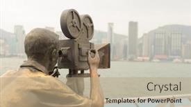  Presentation with fame - Colorful theme enhanced with hong-kong-china-october-04 backdrop and a  colored foreground