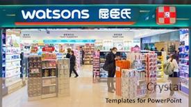  Presentation with personal care - Presentation design enhanced with hong-kong-circa-january-2016 background and a coral colored foreground