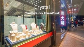  Presentation with retail store - Cool new PPT theme with hong-kong-circa-january-2016 backdrop and a gray colored foreground