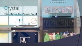  Presentation with airport security - Slide set featuring hong-kong-circa-november-2016 background and a light blue colored foreground