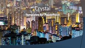  Presentation with hong kong - PPT theme enhanced with hong-kong-city-skyline background and a violet colored foreground