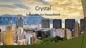  Presentation with hong kong city day - Colorful PPT layouts enhanced with hong kong city sunset tsim backdrop and a lemonade colored foreground