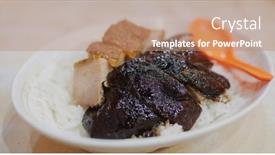  Presentation with hong kong - Cool new theme with hong-kong-cuisine-roasted-pork backdrop and a coral colored foreground