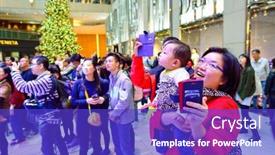  Presentation with people mall - 