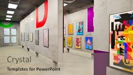  Presentation with history art - Presentation theme consisting of hong-kong-february-04-2015 background and a mint green colored foreground