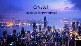  Presentation with hong kong - Amazing PPT theme having business asia - hong kong from the victoria backdrop and a light blue colored foreground