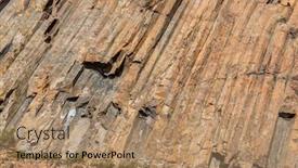  Presentation with hong kong - PPT layouts with hong-kong-geo-park-hexagonal background and a coral colored foreground