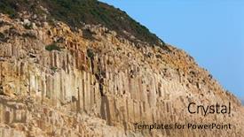  Presentation with geographical - Colorful slide set enhanced with hong kong geographical park backdrop and a coral colored foreground