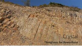  Presentation with geographical - Slide set with hong-kong-geographical-park background and a coral colored foreground