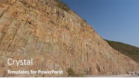  Presentation with hong kong - Presentation theme with hong-kong-geographical-park background and a coral colored foreground