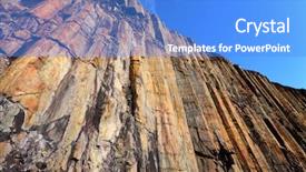  Presentation with hong kong - Beautiful PPT theme featuring hong kong geopark with blue backdrop and a light blue colored foreground