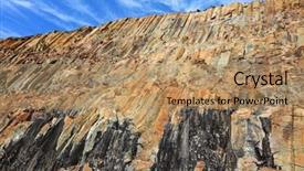  Presentation with hong kong - Cool new PPT layouts with hong kong geopark with blue backdrop and a coral colored foreground