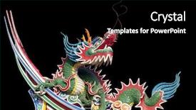  Presentation with chinese dragon - Audience pleasing presentation theme consisting of hong kong history - chinese dragon backdrop and a black colored foreground