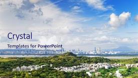  Presentation with hongkong - Amazing PPT theme having hong kong history - hongkong country sunset tin shui backdrop and a lemonade colored foreground