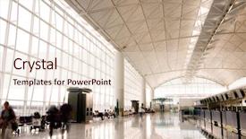  Presentation with hong kong airport - Amazing PPT layouts having hong kong international airport backdrop and a lemonade colored foreground