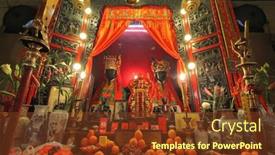  Presentation with hong kong china - Slide set having hong-kong-island-china-december background and a tawny brown colored foreground