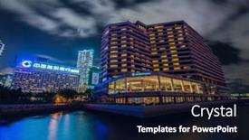  Presentation with luxury hotel - Cool new theme with hong-kong-july-27-2014 backdrop and a navy blue colored foreground