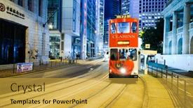  Presentation with public transport - PPT layouts consisting of hong-kong-june-03-2015 background and a yellow colored foreground