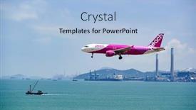  Presentation with aviation - PPT theme with hong-kong-june-04-2015 background and a light blue colored foreground