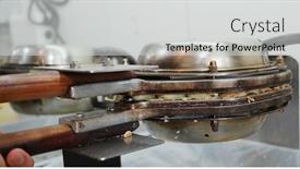  Presentation with hong kong - Presentation theme enhanced with hong-kong-local-food-egg background and a light gray colored foreground