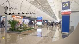  Presentation with hong kong airport - Presentation theme consisting of hong-kong-may-12-2016 background and a soft green colored foreground