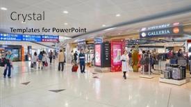  Presentation with hong kong airport - Presentation theme featuring hong-kong-may-12-2016 background and a light gray colored foreground