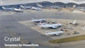 Presentation with hong kong airport - Slide deck having hong-kong-november-16-2015 background and a gray colored foreground