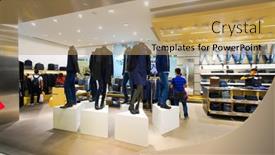  Presentation with interior designer - PPT layouts with hong-kong-oct-18-shop background and a coral colored foreground