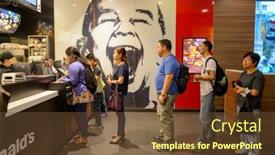  Presentation with french restaurant - Colorful PPT theme enhanced with hong-kong-october-25-2015 backdrop and a  colored foreground